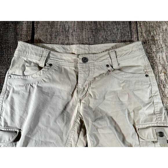 Kuhl Womens Slash 11" Shorts Size 8 Tan UPF 50 Splash Hiking 6084 - Picture 2 of 10